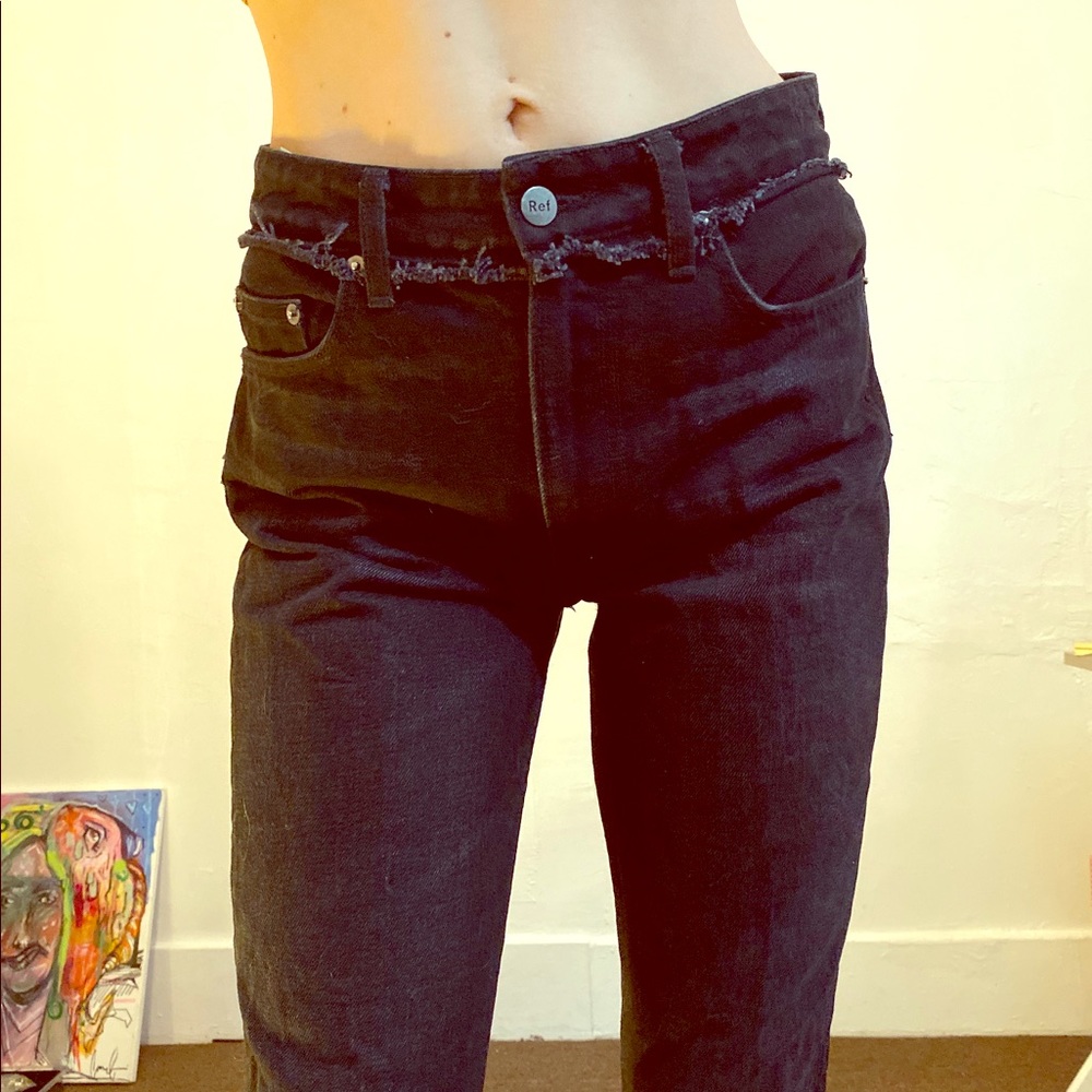 Reformation dark denim jeans